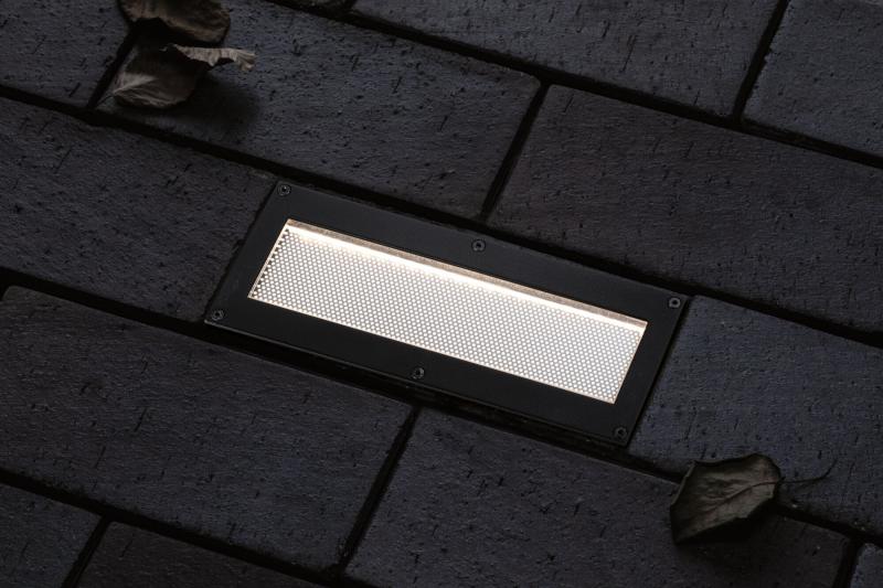Paulmann 94576 Solar LED Bodeneinbauleuchte Domenic staubdicht 1m unter Wasser geschützt warmweiß Schwarz