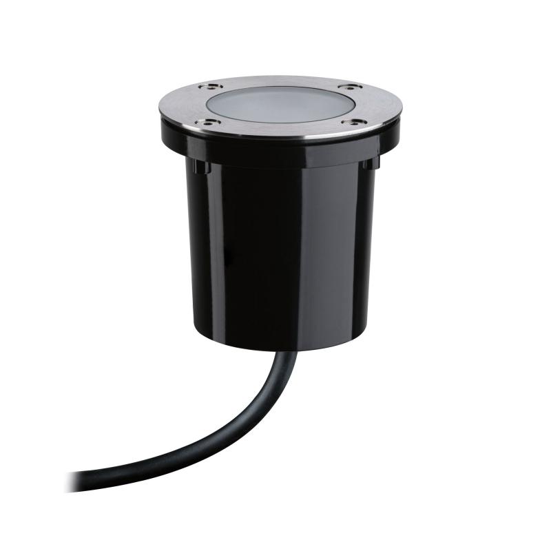 Paulmann 94588 Plug & Shine LED Bodeneinbauleuchte Smart Home Zigbe IP65 Tunable Warm 4,6W Schwarz/Edelstahl