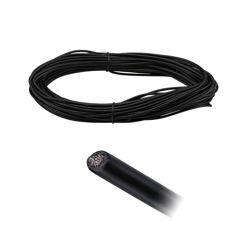 Paulmann 94593 Seilsystem Corduo Spannseil 20m Schwarz 2,5qmm isoliert
