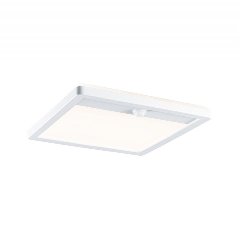 Paulmann 94663 LED Außenpanel Lamina Backlight Bewegungsmelder seewasserresistent Spritzwasser geschützt eckig 250x47mm warmweiß 14,5W Weiß Kunststoff