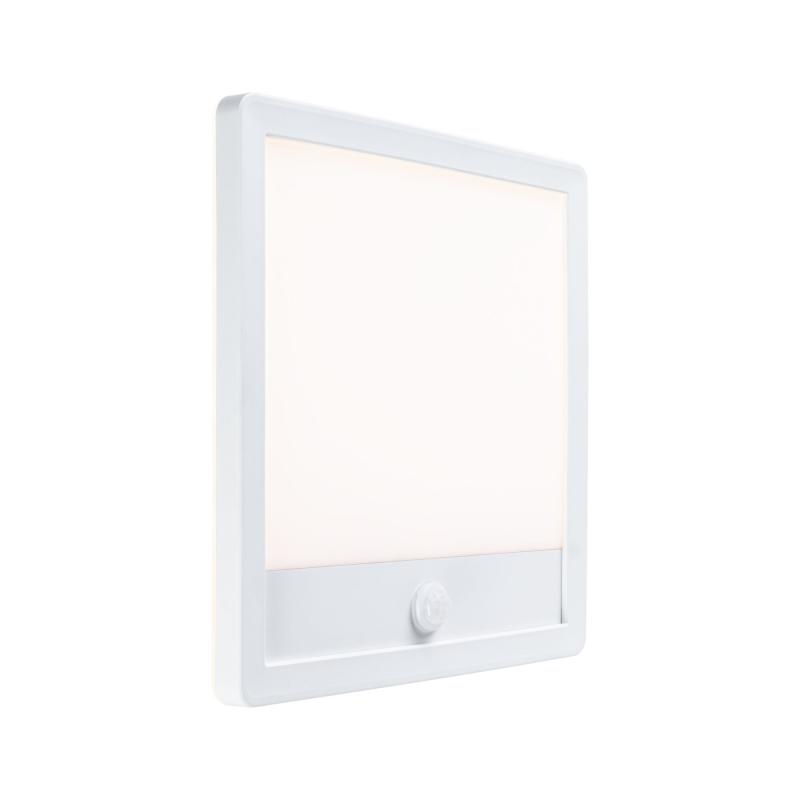Paulmann 94707 LED Außenpanel Lamina Backlight Bewegungsmelder insektenfreundlich Spritzwasser geschützt eckig 250x47mm Tunable Warm 14W Weiß Kunststoff