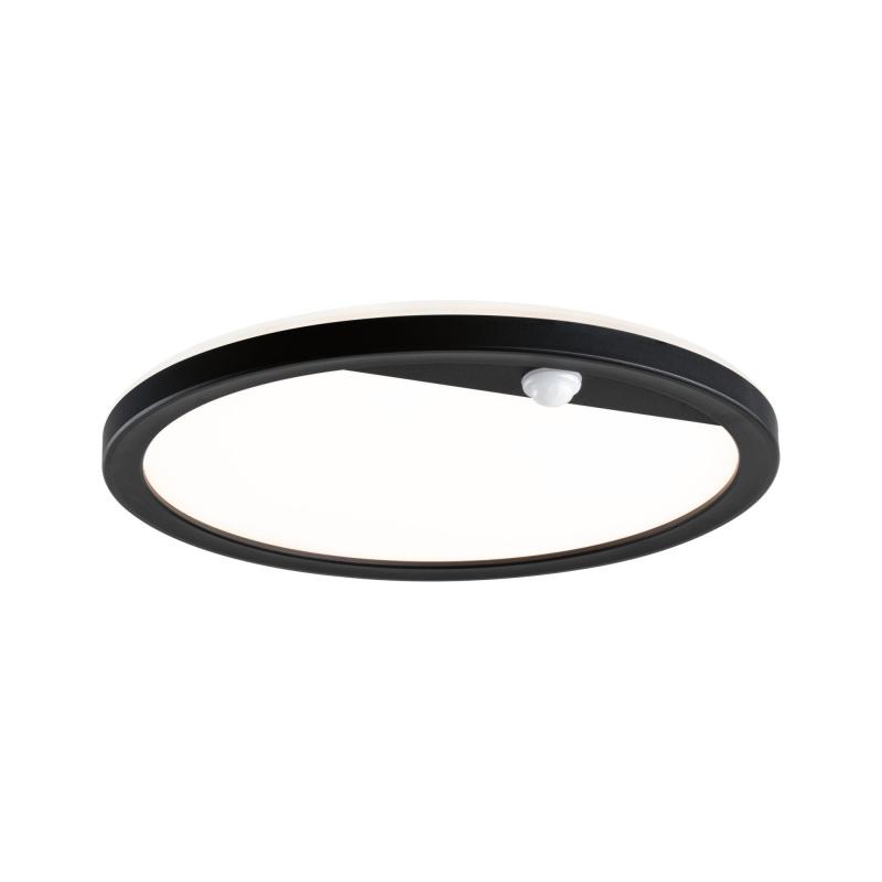 Paulmann 94708 LED Außenpanel Lamina Backlight Bewegungsmelder IP44 rund 14W Schwarz