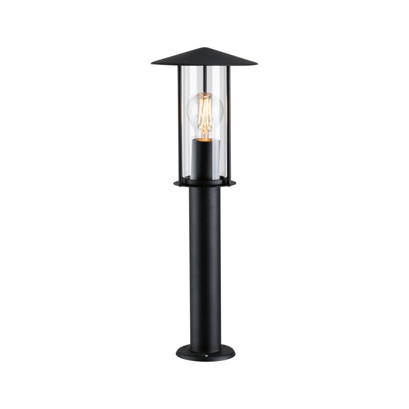 Paulmann 94737 Pollerleuchte Classic E27 insektenfreundlich Spritzwasser geschützt  500mm extra warmweiß 4,3W Schwarz Metall