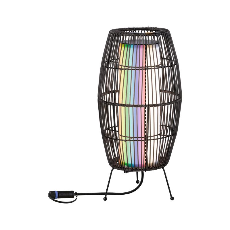 Paulmann 94754 Plug & Shine LED Lichtobjekt Smart Home Zigbee Basket IP44 RGBW 3,2W Schwarz