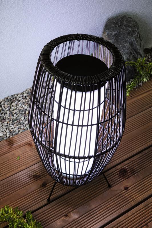 Paulmann 94754 Plug & Shine LED Lichtobjekt Smart Home Zigbee Basket IP44 RGBW 3,2W Schwarz