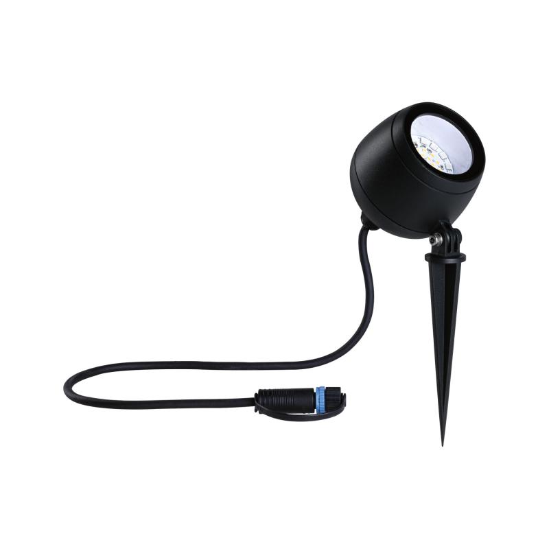 Paulmann 94769 Plug & Shine LED Gartenstrahler Smart Home Zigbee Kikolo IP65 RGBW+ 6,2W Anthrazit
