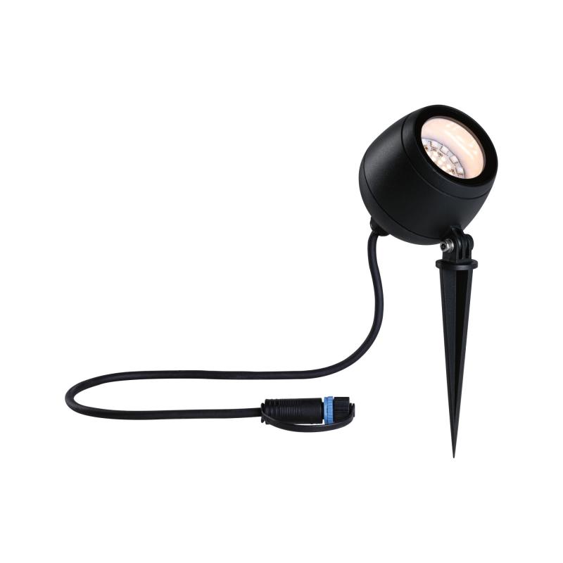 Paulmann 94769 Plug & Shine LED Gartenstrahler Smart Home Zigbee Kikolo IP65 RGBW+ 6,2W Anthrazit