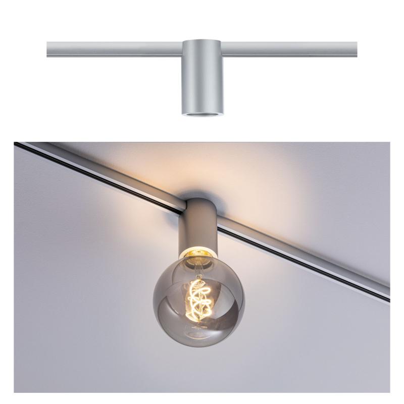 Paulmann 94973 URail Ceiling Socket max1x20W E27 Chrom matt 230V Metall