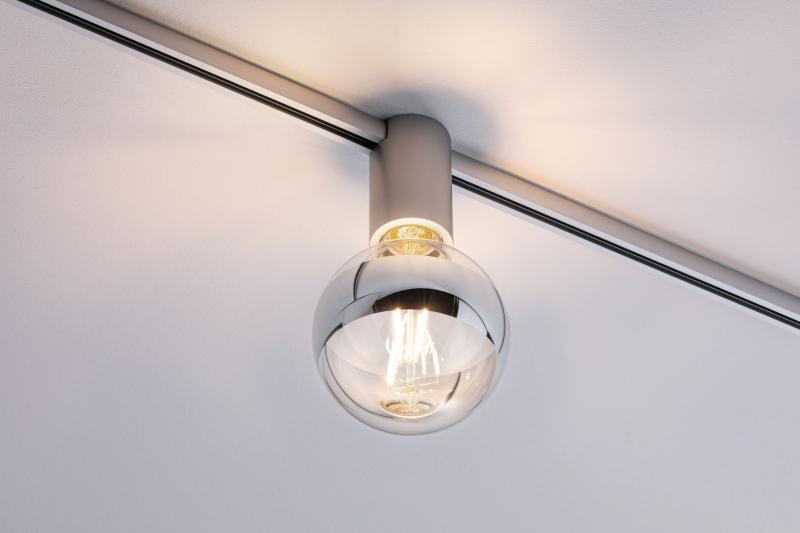 Paulmann 94973 URail Ceiling Socket max1x20W E27 Chrom matt 230V Metall