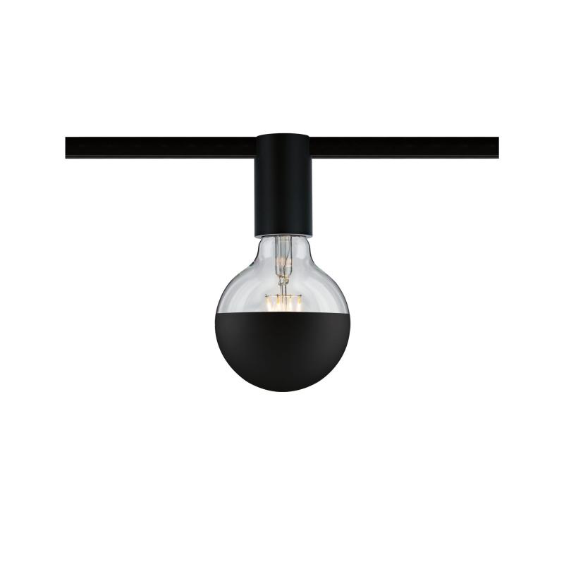 Paulmann 94975 URail Ceiling Socket max1x20W E27 Schwarz 230V Metall