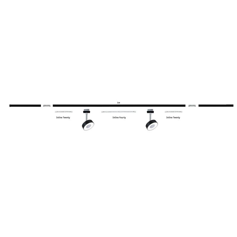 Paulmann 95136 URail System Light&Easy Linien Verbinder Metall