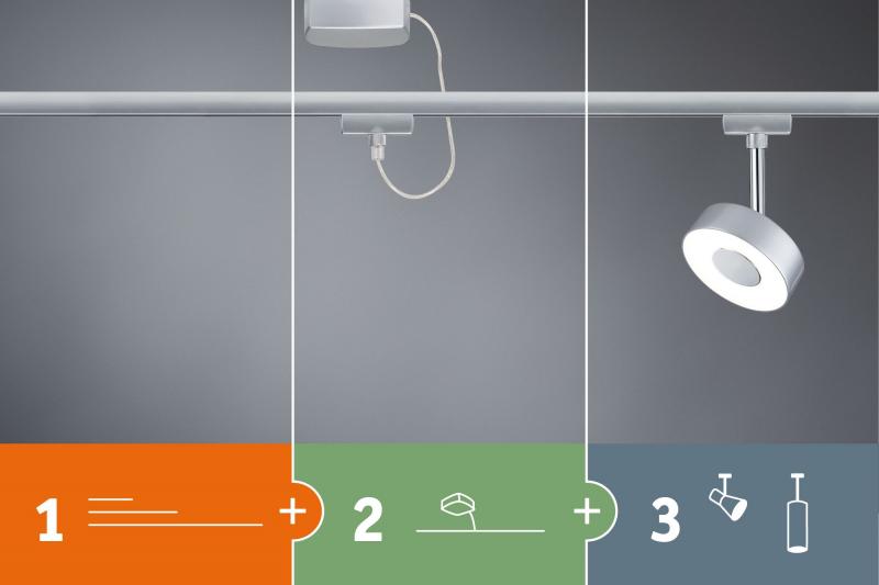 Paulmann 95271 URail System LED Spot Circle 5W Chrom