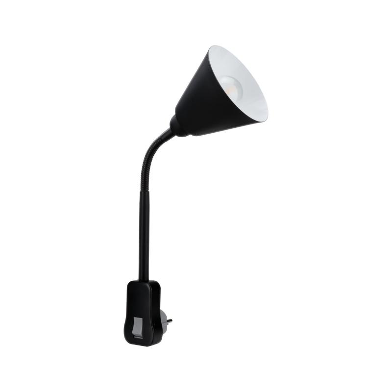 Paulmann 95427 AS Steckerl Junus E14 schwarz Flexarm - Assistance-Leuchte