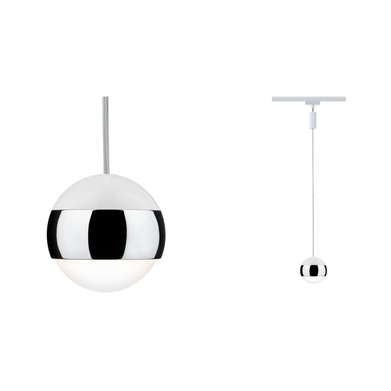 Paulmann 95458 URail System LED Pendel Capsule II 1x6W Weiß/Chrom dimmbar