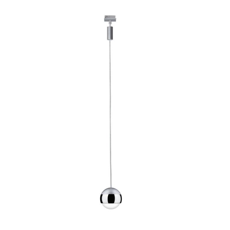 Paulmann 96804 URail LED Pendel Capsule II 6,3W modern neutralweiß dimmbar Chrom matt/Chrom