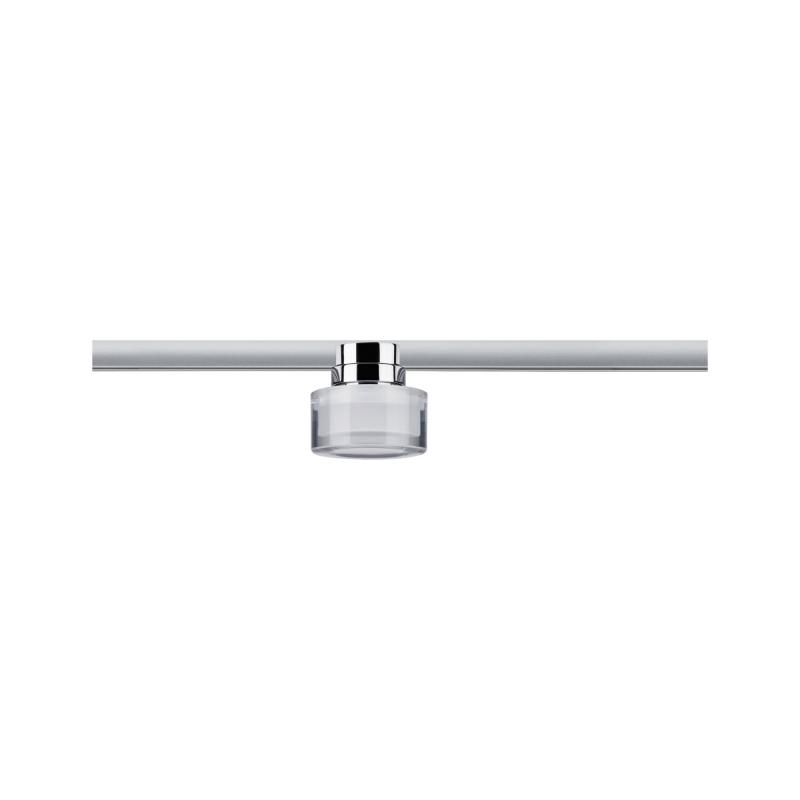 Paulmann 96809 URail LED Schienenspot Topa Dot Einzelspot modern neutralweiß dimmbar Chrom/Klar/Satin