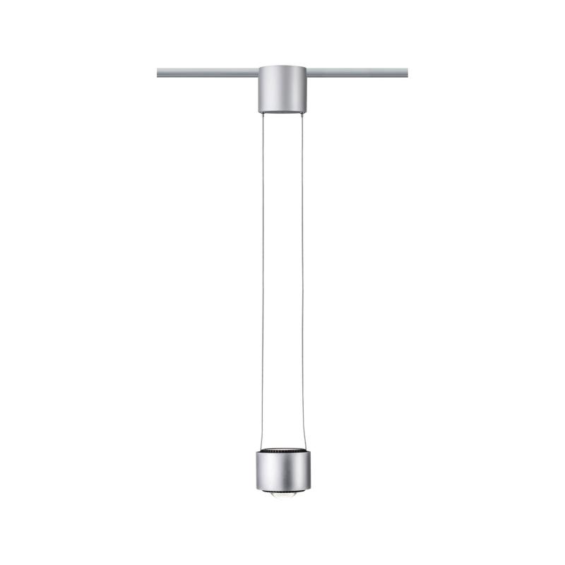Paulmann 96811 URail LED Pendel Aldan 4,5W neutralweiß modern dimmbar Chrom matt/Schwarz