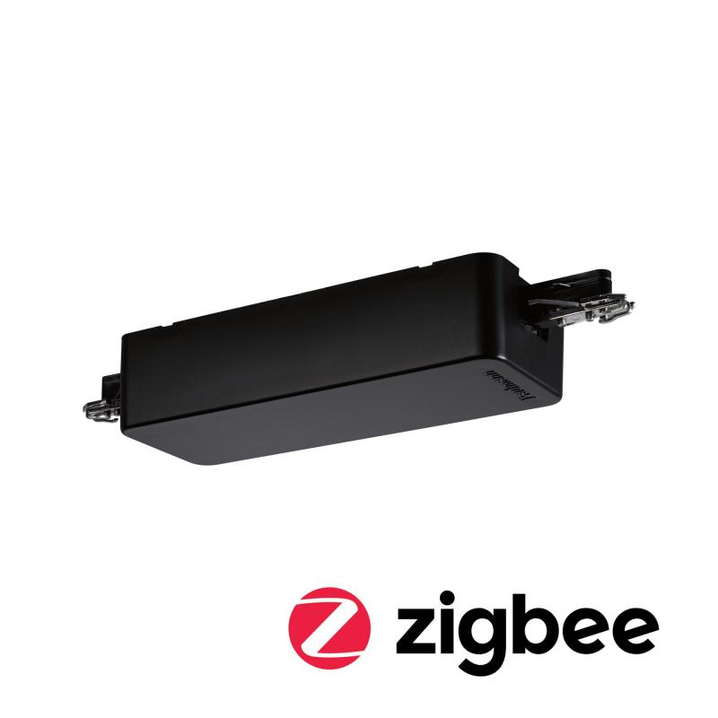 Paulmann 96815 URail Zigbee Schienen Adapter max 400W 230V Schwarz matt