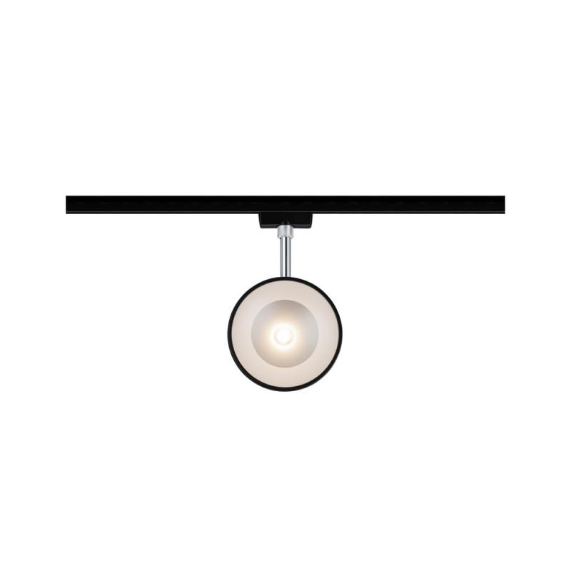 URail Spot Arena Schwarz matt/ Chrom Metall 2700K dimmbar Paulmann 96924