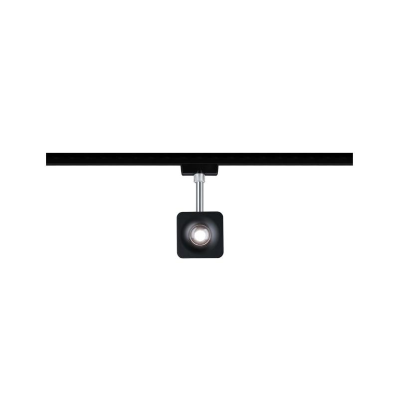 Paulmann 96941 URail Spot Cube 1x8W schwarz matt/chrom 230V Metall 4000K dimmbar