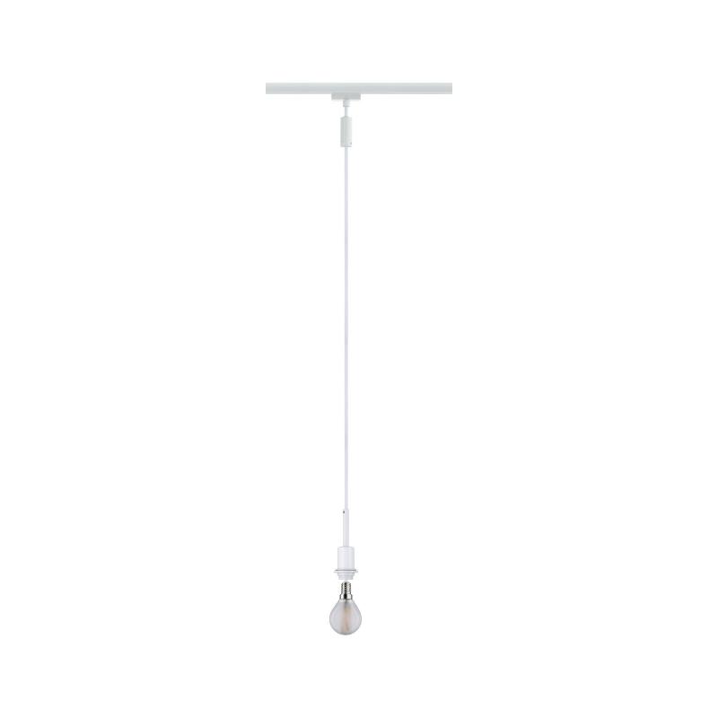 Paulmann 96971 URail DecoSystems Pend max1x20W E14 Weiß 230V Metall/Kunststoff Stoffkabel