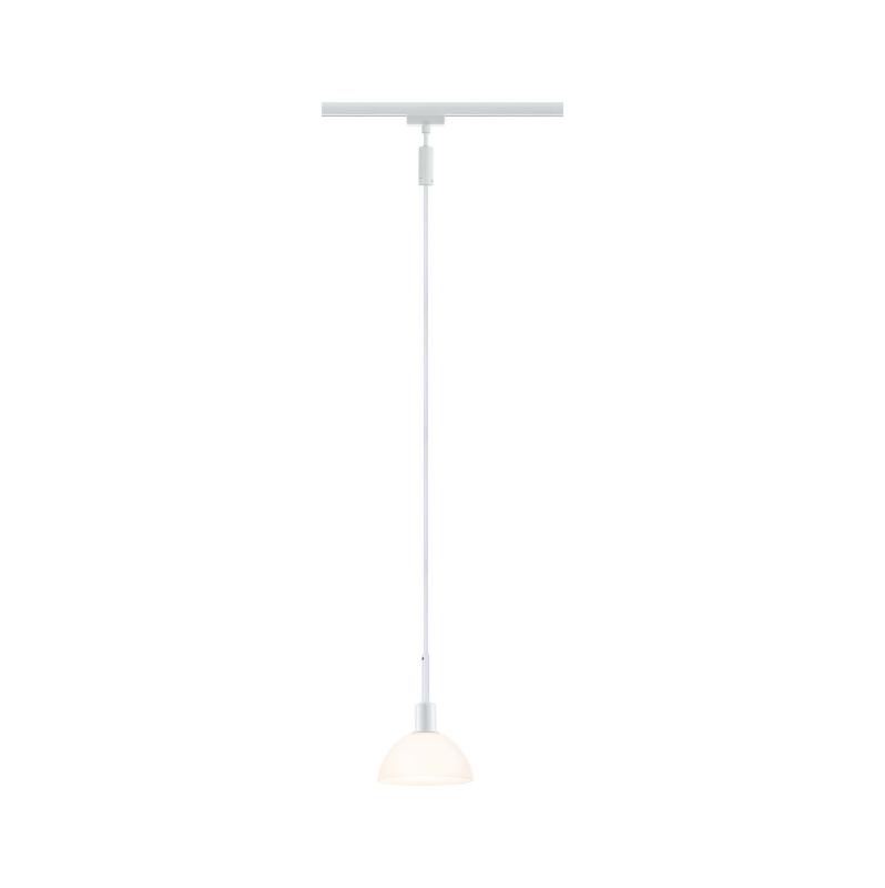 Paulmann 96973 URail Pendel Sarrasani max 20W E14 Weiß /Opal 230V Metall Glas