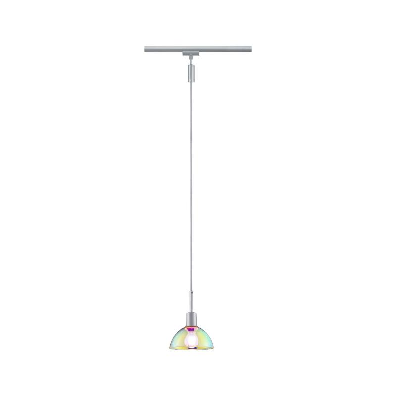 Paulmann 96975 URail Pendel Sarrasani max 20W E14 Chrom matt/Dicro 230V Metall Glas
