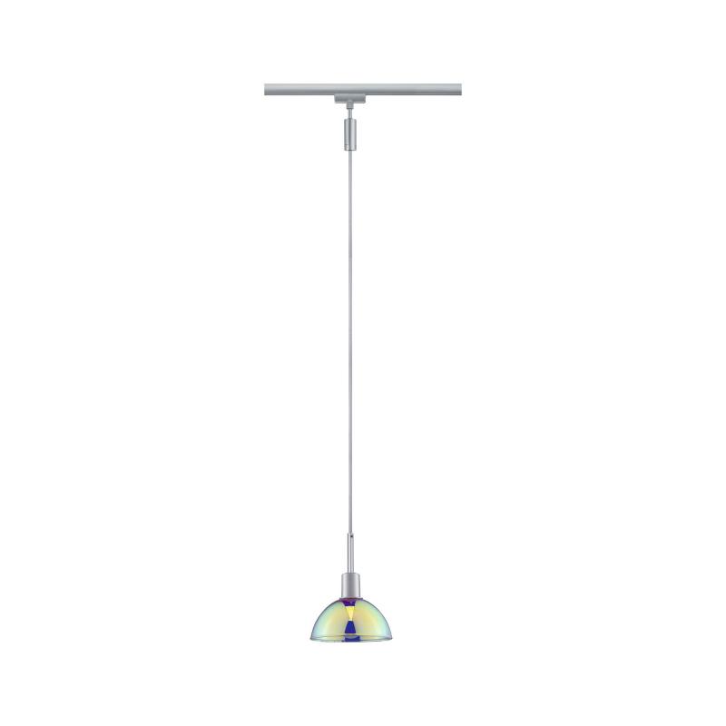 Paulmann 96975 URail Pendel Sarrasani max 20W E14 Chrom matt/Dicro 230V Metall Glas