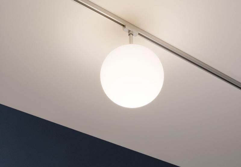 Paulmann 97602 URail Ceiling Globe Small max. 1x10W E14 Chr m/Opal dimmbar