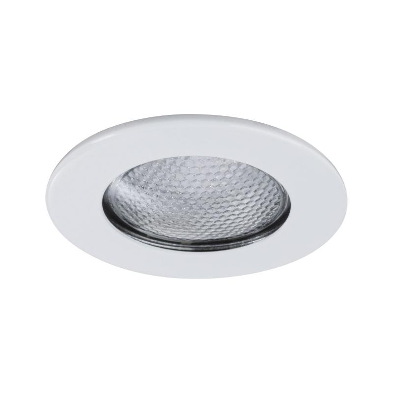 Paulmann 98432 Möbel Einbauleuchte Schutzglas strukturiert max.20W 12V G4 66mm Weiß