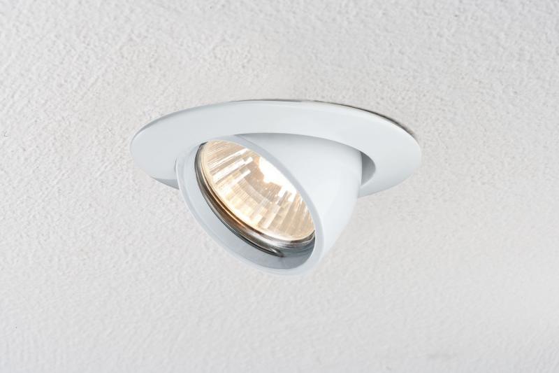 Paulmann 98773 Premium Einbauleuchte kippbar max.50W 12V GU5.3 Weiß