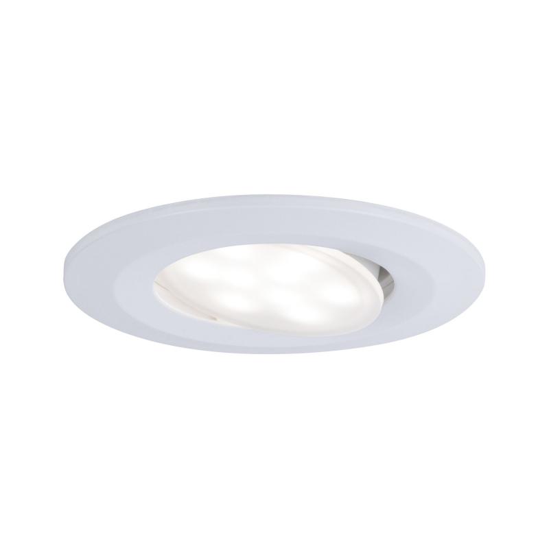 Paulmann 99922 Einbauleuchte Set Calla BBC/IP65 rund schwenkbar LED 10x680lm 4000K 6W Weiß