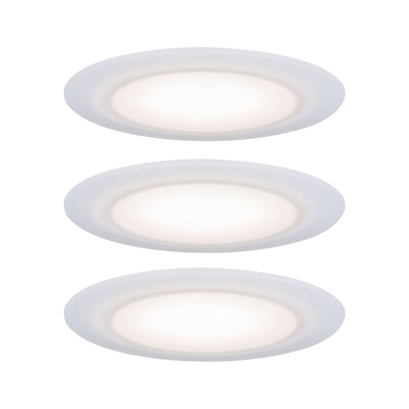 Paulmann 99940 Premium Einbauleuchte Set Suon dim IP44 3x6.5W 2700K Satiniert