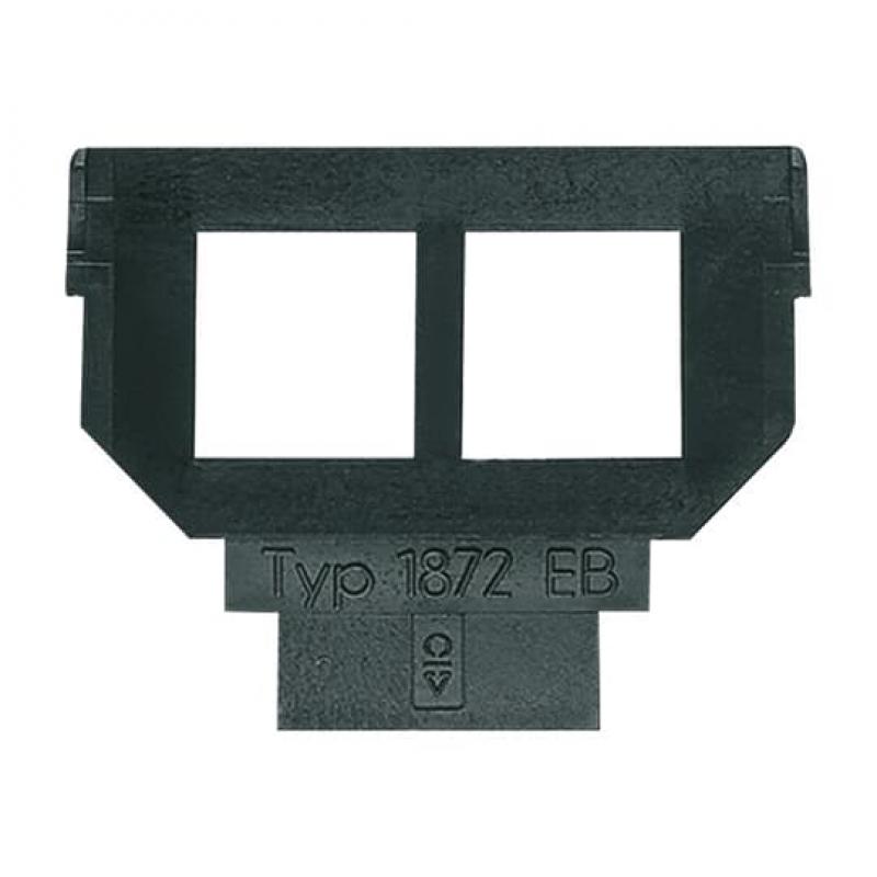 Busch-Jaeger 1872 EB Sockel 2 x 6- und 8-polige Modular-Jack Kat. 5 ungeschirmt