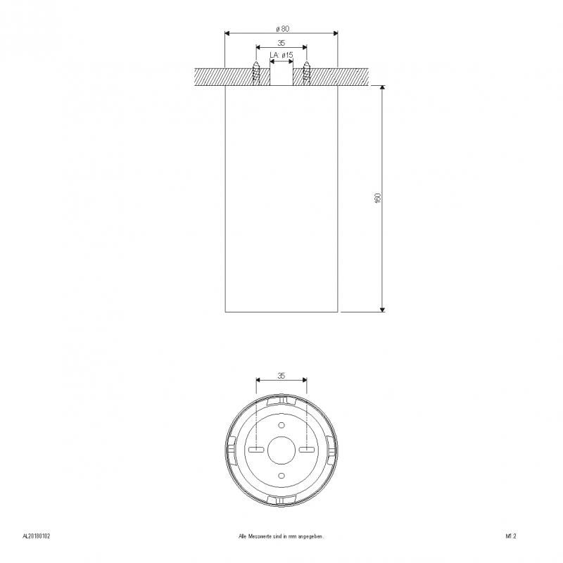 EVN LED Deckenanbauleuchte, IP20 AL20180102