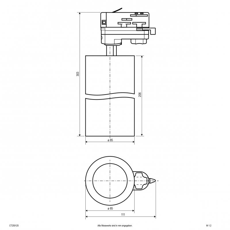 EVN LED Schienenstrahler, IP20 CT250125