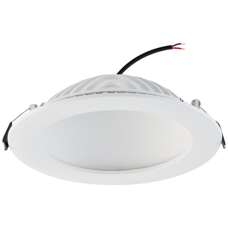 EVN LED Decken-Einbaustrahler mit universalweißem Licht rund weiß IP20 350mA 18W 4000K EinbauØ155