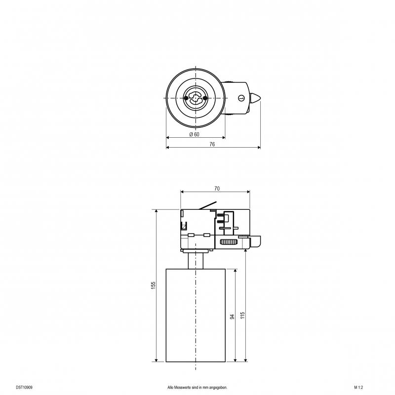 EVN Schienenstrahler, GU10 DST10909