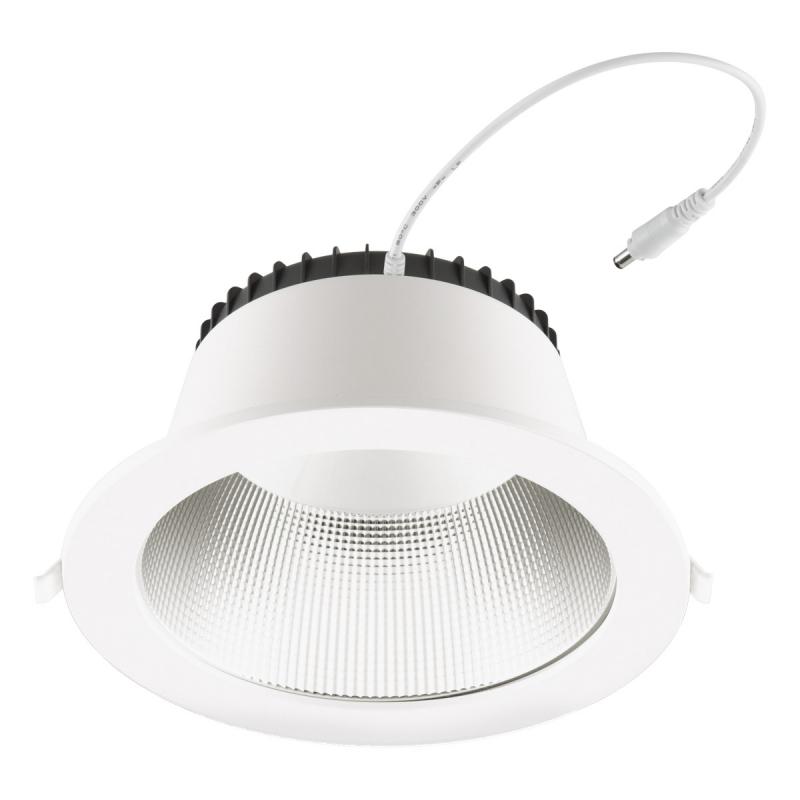 EVN ES54500125 LED Deckeneinbauleuchte rund 40W 3000K/4000K/5700K weiß Notlicht IP54 Einbaudurchmesser 240mm