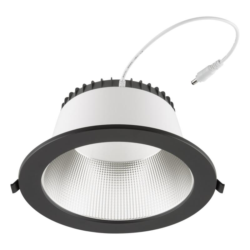 EVN ES54500925 LED Deckeneinbauleuchte rund 40W Notbeleuchtung 3000K/4000K/5700K IP54 weiß Einbaudurchmesser 240 mm