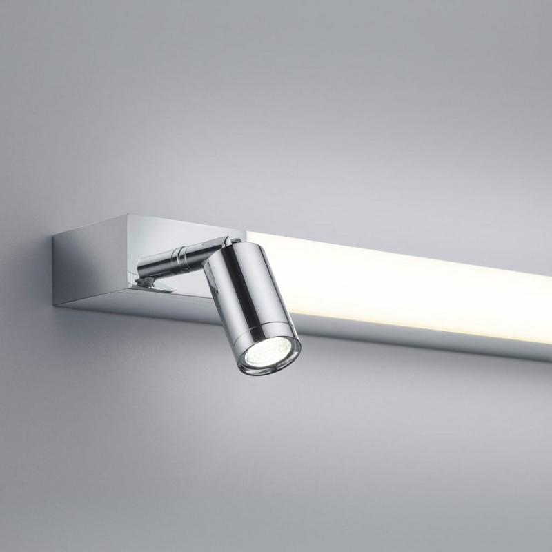 90cm Helestra NERO LED Wandleuchte  –  Spiegelleuchte mit umschaltbarer Lichtfarbe und schwenkbaren Strahlern