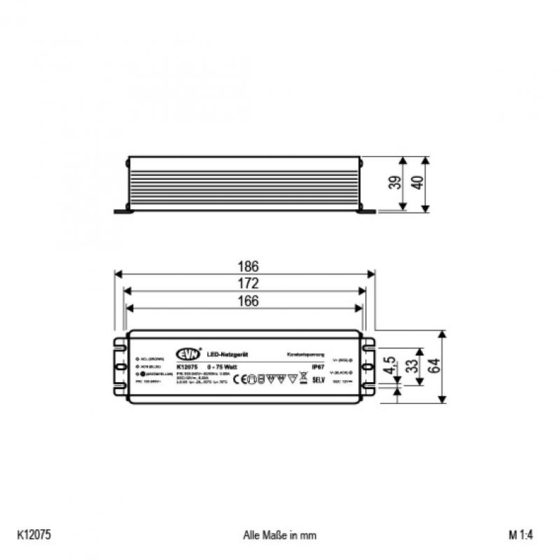 EVN 12V/DC LED-Netzgerät K12075