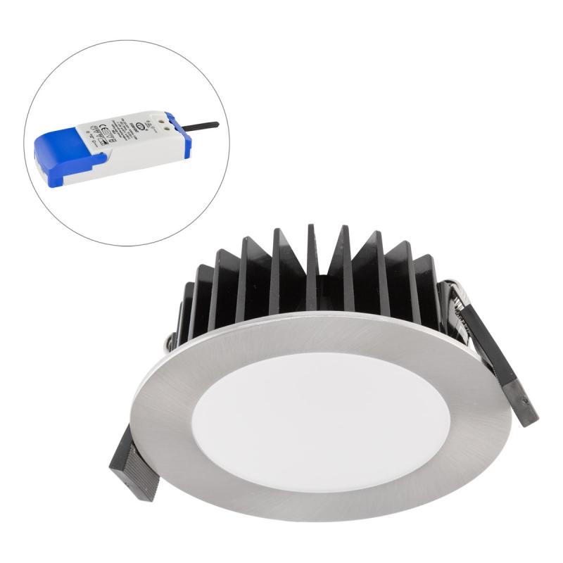 SOLIDO L44101301 LED Deckeneinbauleuchte 10W 6000K Chrom IP54 dimmbar Einbaudurchmesser 85mm