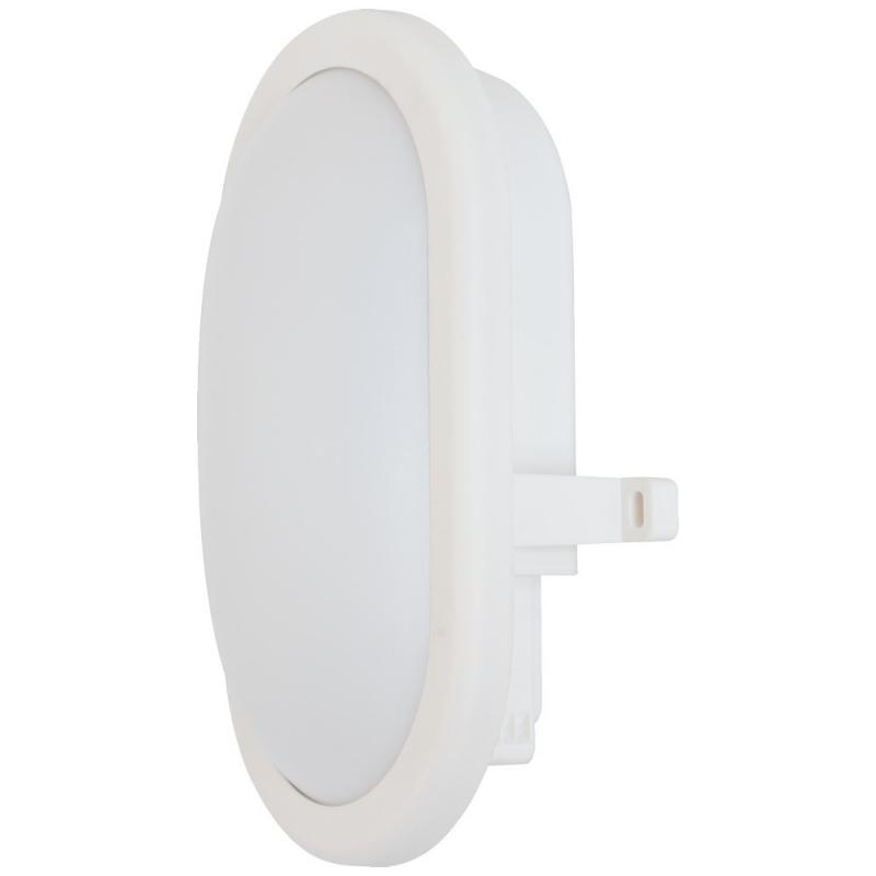 EVN Schlcihte LED Wandlampe weiß warmweißes Licht matter Diffusor in&out IP44 feuchtraumgeeignet