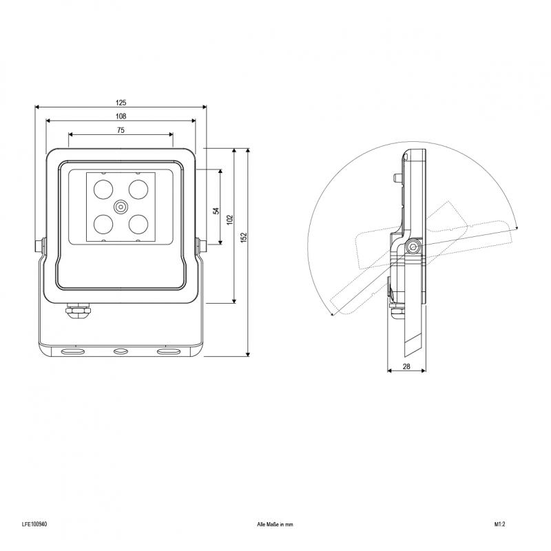 EVN LED Wallpainter, IP65 LFE100940
