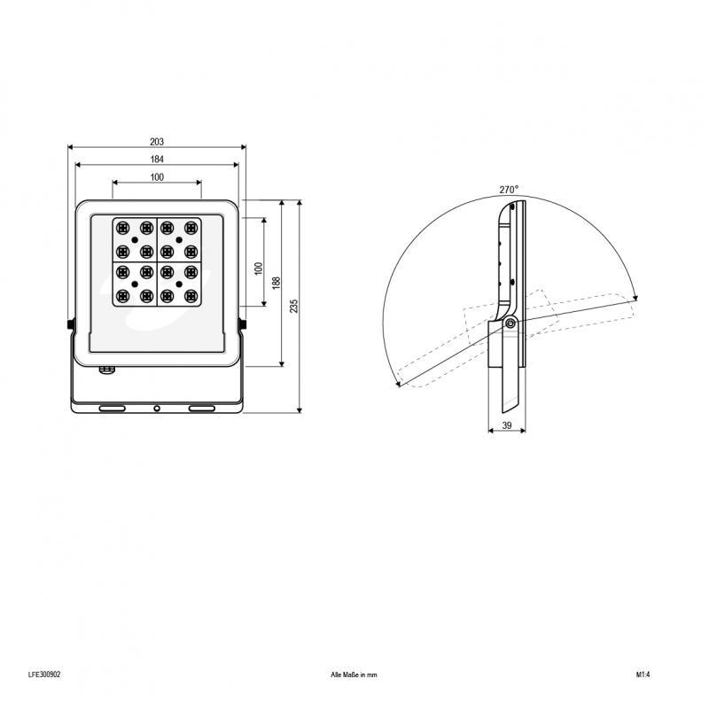 EVN LED Wallpainter, IP65 LFE300902