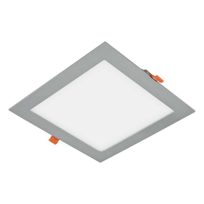 EVN LED Einbaupanel mit warmweißem Licht silber IP20 21W 3000K 1600lm