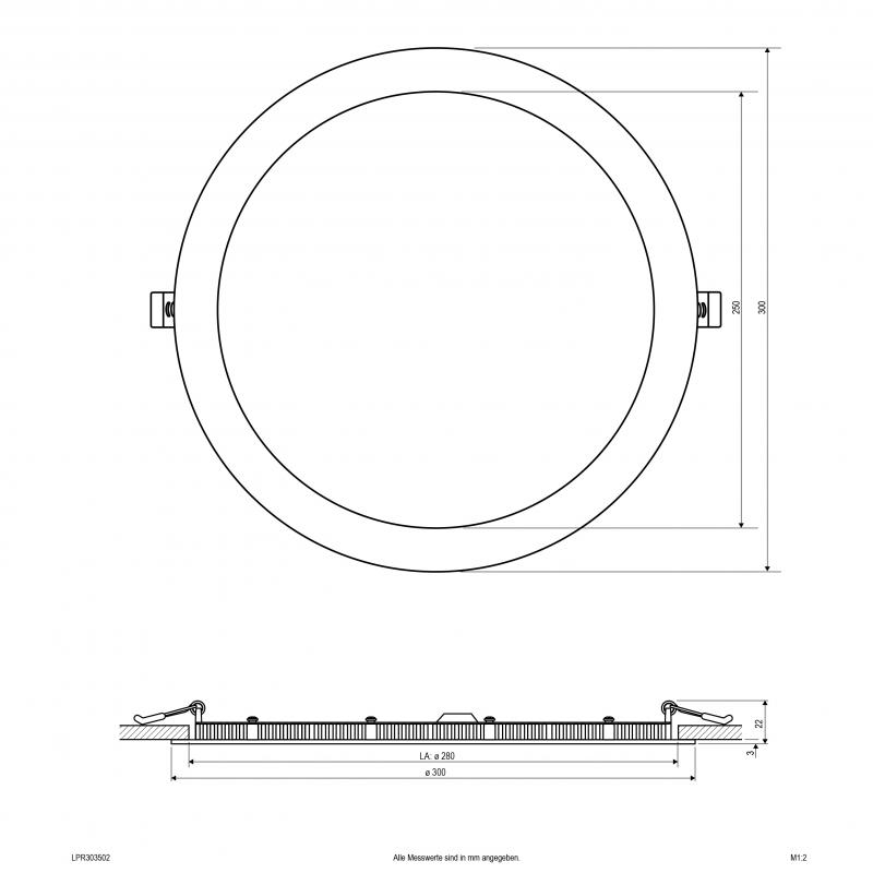 EVN LED Einbaupanel LPR303502