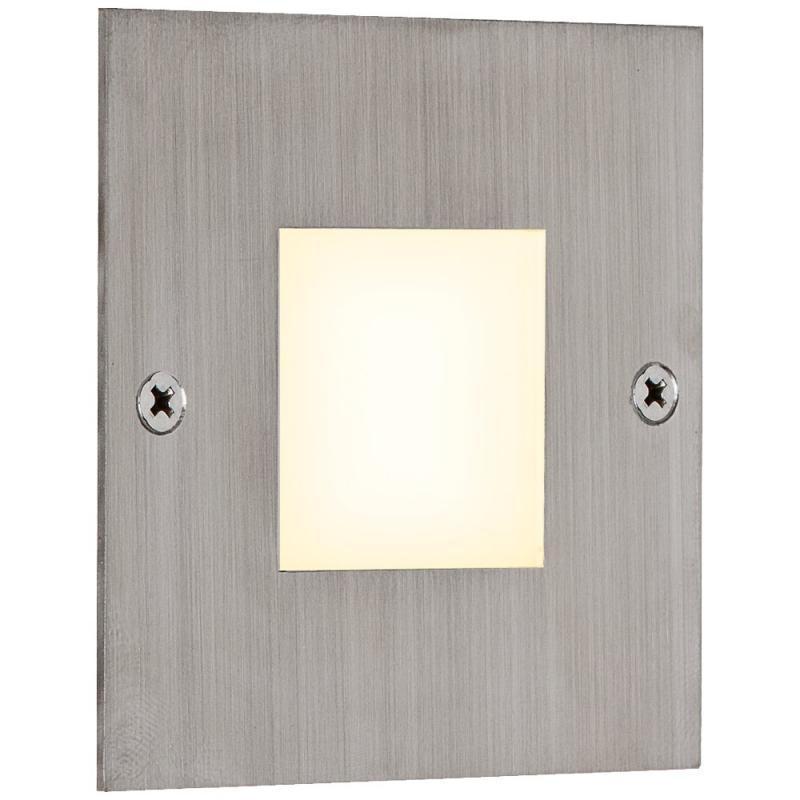 EVN LQ4602A LED Wandeinbauleuchte 0,6W 3000K Edelstahl IP44 12V DC begehbar Einbaudurchmesser 55mm