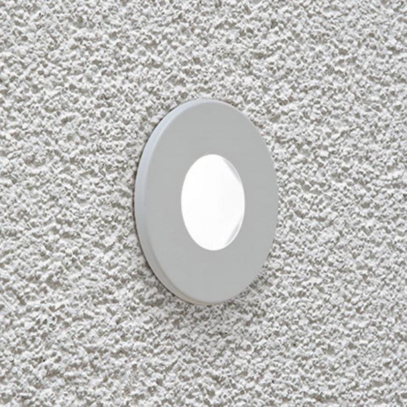 EVN LED Wandeinbauleuchte weiß IP44 12V/DC 0.6W 6000K mit kaltweißem Licht feuchtraumgeeignet EinbauØ55